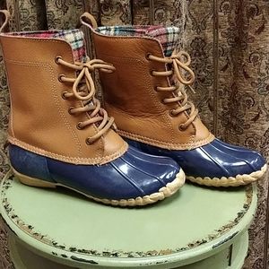 Sporto Leather Top Waterproof Rain/Winter Boots size 6